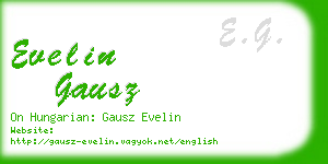 evelin gausz business card
